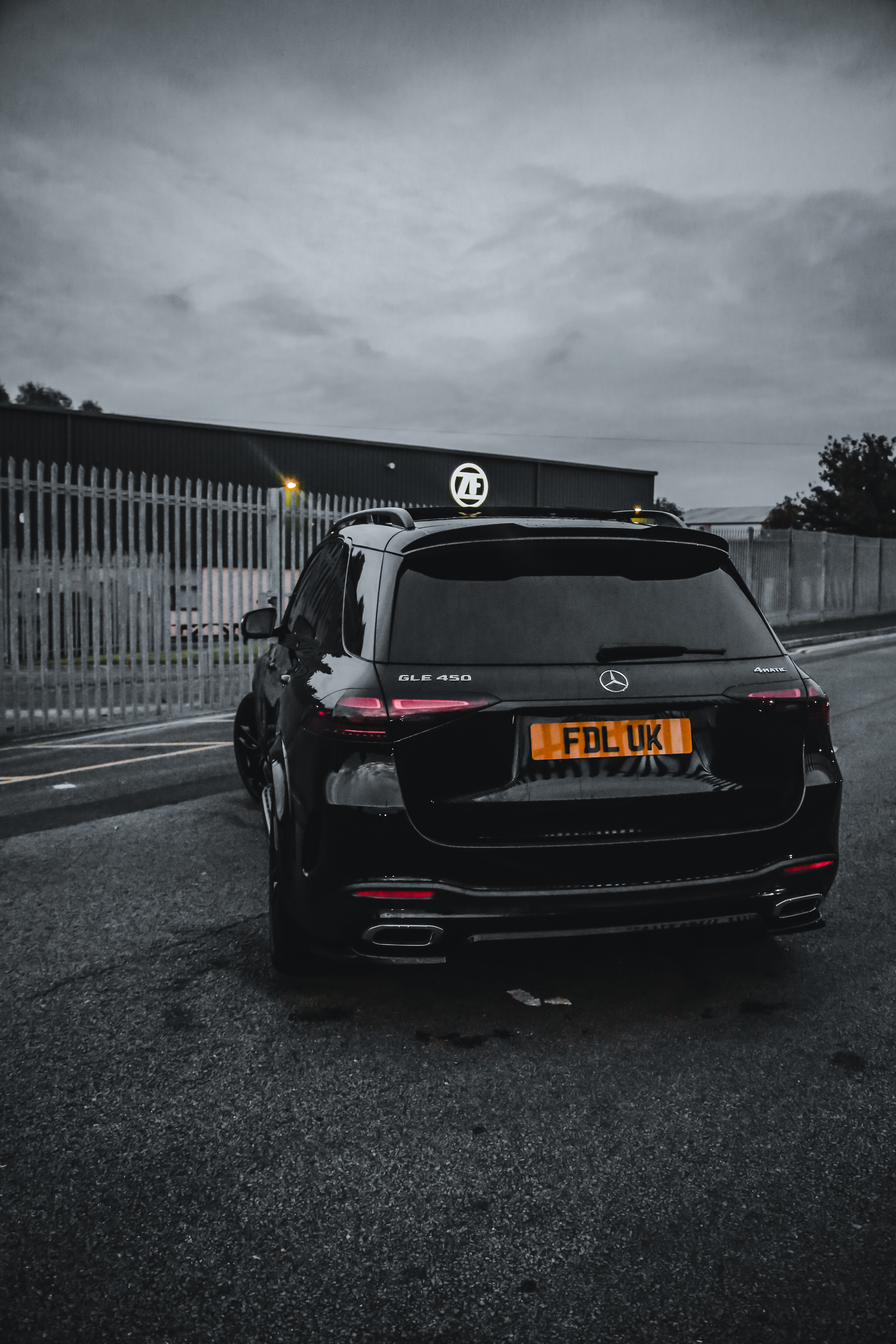 Mercedes GLE moody workshop angle