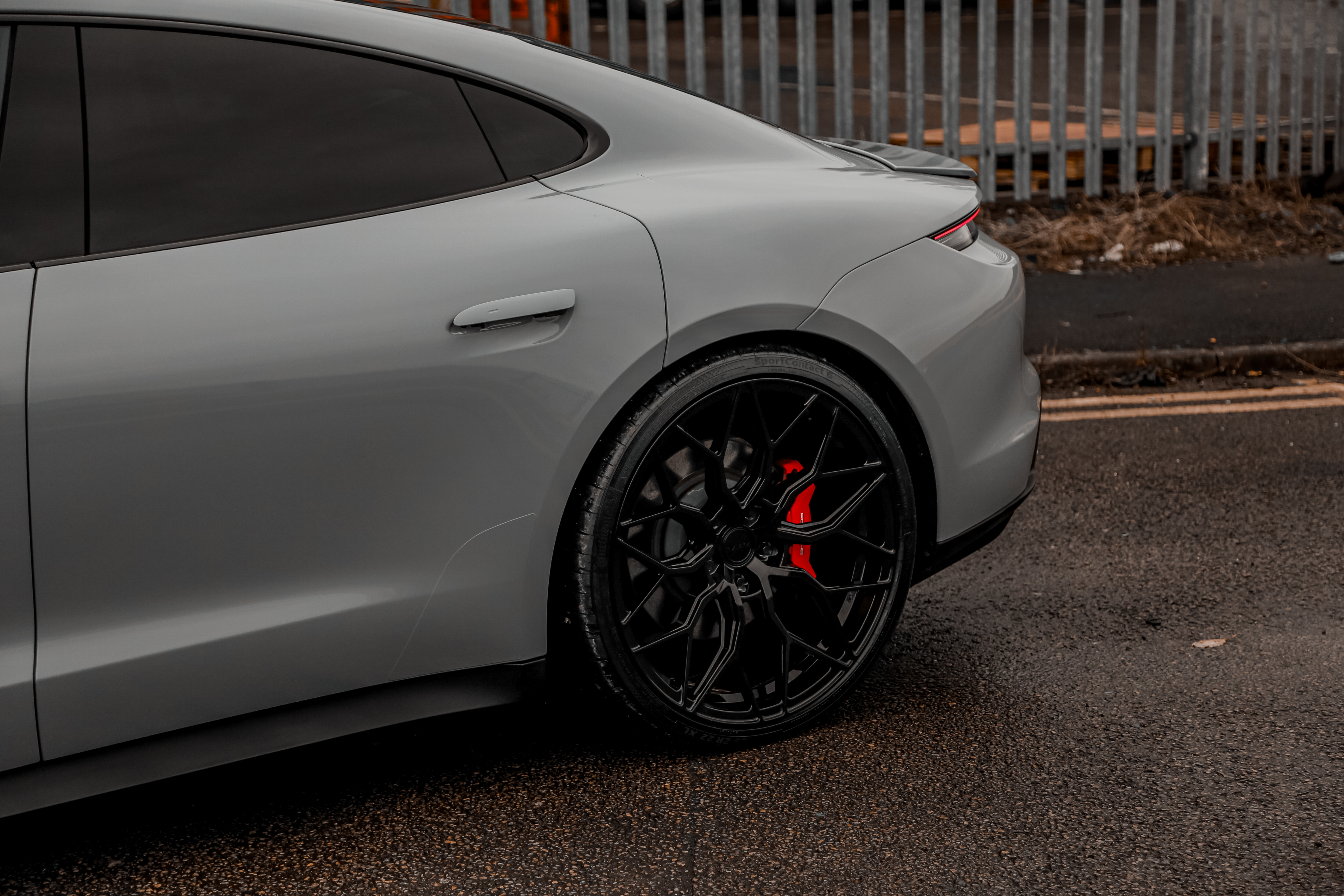 Porsche Taycan side angle